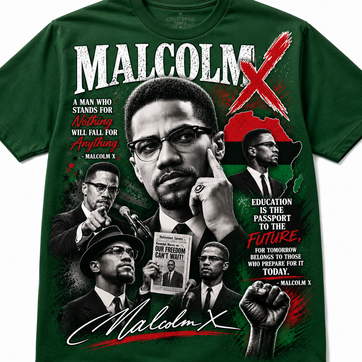 Malcom X Graphic T-Shirt(Unisex)
