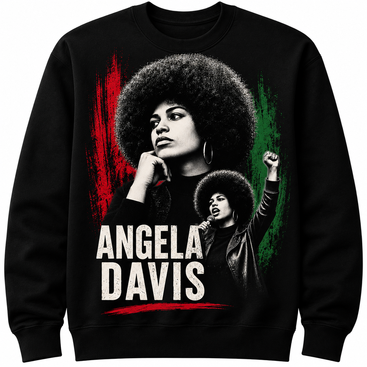 Angela Davis Graphic Crewneck(Unisex)